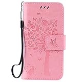 iPhone SE / iPhone 5 / 5s ケース 手帳型ケース, UNEXTATI 高級 PUレザー 保護ケース 財布型 カバー 液晶保護 カード収納 スタンド機能 マグネット開閉式 ストラ