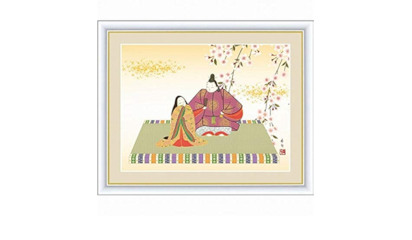 伊藤香旬 吉祥雛 高精彩工芸画 ひな人形 インテリア おひな様 F4 桃の節句 手彩 雛人形 静物画 雛祭り 初節句 お内裏様 おひなさま お雛様 ひなまつり 貴族 人物画 ひな祭り