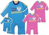 (アイラブパパ&ママ)I lovePaPa&Mama ラバープリント 裏毛 カバーオール ロンパース 70cm パパサックス