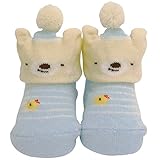 547177/モンスイユ/[Anano cafe]ＡＣ.ベビーカップベアソックス（ボーダーブルー）/モンスイユ/アナノカフェ/キッズ/ベビー/衣料/肌着/靴下/ギフト/プレゼント