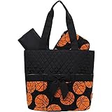 Sporty Basketball Print Quilted 3pc set Diaper Bag by NGIL [並行輸入品]