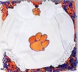 Clemson Tigers Baby Diaper Cover and Shabby Bow Headband Gift Set (6-12 months/ 15) by Future Tailga