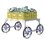 ハラックス 楽太郎 アルミ製 収穫台車 RA-100N [ノーパンクタイヤ スポークホイール]