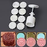 私の家族 花 DIY ツール ラウンド 8 スタイルの月餅型飾り菓子