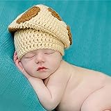 ハンドメイド 撮影写真 0-1歳 ベビー 幼児 ソフト帽子 毛糸編む キノコ キャップ 0-1歳に合う 【1点】