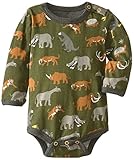 Hatley - Baby Boys Newborn Long Sleeve One Piece Prehistoric Animals Green 3-6 Months [並行輸入品]