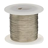 Remington Industries 16TCW 16 AWG Tinned Copper Wire, Buss Wire, 0.0508 Diameter, 100' Length, Silve