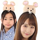 ねずみ ネズミ カチューシャ 衣装 仮装 ねずみ耳 かぶりもの 着ぐるみ コスプレ ハロウィン みみ カウコン ライブ nezumi-20Btype
