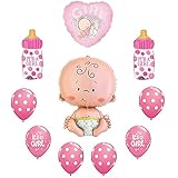 Silverline It 's A GirlベビーボトルシャワーBalloons Decorations Supplies