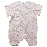 《年間定番》Babbun(バブーン)40/2天竺アニマル顔Ptフィットオール 70cm /ピンク NO.KK-31-2421
