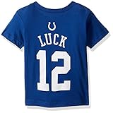 NFL幼児用Andrew Luck Indianapolis Colts Boys – Mainliner Player Name半袖Tシャツ、速度ブルー、4t