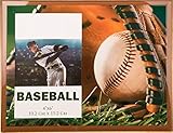 Glass Baseball Action Themed Picture Frame by Decade Awards