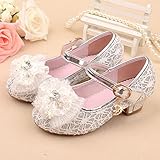 (チェリーレッド) CherryRed 子供靴 キッズ 女の子用 フォーマル靴 可愛い お花 きらきら 発表会 結婚式 卒園式 卒業式 入学式 七五三 33 ホワイト