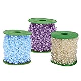 KESOTO 3本　ビーズチェーン　 人工真珠　ガーランド 結婚式　装飾　DIY　手作り　装飾