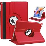 【360Rotating】360度回転保護ケース/カバー iPad ケース iPad 2021/20/19年 iPad9/iPad8/iPad7[iPad 10.2インチ：A2602 A2604 A2603 A2605 A2270 A2428 A2429 A2430 A2197 A2200 A2198]（対応機種：iPad 10.2inch 第9/8/7世代）（レッド）