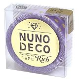 KAWAGUCHI(カワグチ) 手芸用品 NUNO DECO ヌノデコテープ リッチドット パープル 15-297