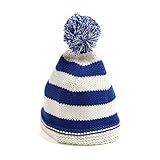 ampersand(アンパサンド) かぎ編みベビー帽子　ブルー　46cm