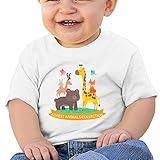 かわいい　森の動物子供服 ベビーTシャツ 半袖 男の子 女の子 クルーネック カジュアル