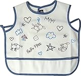 BORN FREE 袖なしお食事エプロン ネイビー 2207-0130