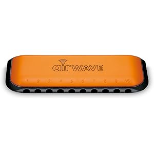 SUZUKI スズキ 子ども向け10穴ハーモニカ エアーウェーブ AW-1 オレンジJ