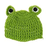 SODIAL(R) 子供、赤ちゃん、女の子の手作りプリンスコスチューム　動物ビーニー写真の小道具　ニットキャップ&帽子-カエル