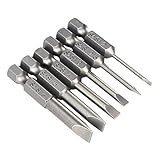 6ピース/セット50ミリメートル2.0-6.0ミリメートルs2スロット先端ドライバービット合金鋼フラットヘッドマイナスドライバーツールキット