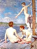 The Bathers – byヘンリー・スコットTuke – Unframed 16" by 21" GC-61151-1621