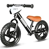KRIDDO ペダルなし自転車 2歳用 24ヶ月〜5歳向け 12インチプッシュバイク カスタマイズプレート付き（ステッカー3セット付属）