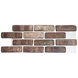 Brickwebシンレンガボックスのカフェモカフラットシート – 8.7 SQ。FT。