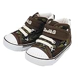 mikihouse Double_B/ミキハウスダブルB 総柄模様のハイカットセカンドベビーシューズ １４．５cm,カーキ（３７） １４．５cm,カーキ（３７）