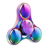 Lumturi ハンドスピナー 指スピナー Hand spinner ストレス解消 集中力を高める 高速回転 子供大人に適用 (S1虹色)