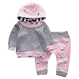 Tovadoo 子供服 ベビー服 女の子 パーカー＋ズボン セットアップ 長袖 秋冬 雲柄 キャラクター ファッション パーティー 旅行 保育園