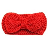Lovoski 幼児　赤ちゃん　蝶結び　弾性　かぎ針編み　ヘアバンド　ヘッドバンド　ターバン　カチューシャ　全９色 - 赤