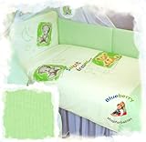 BlueberryShop 2 pcs BABY COT BED BUNDLE BEDDING SET DUVET+PILLOW COVERS 90 x 120 cm (35.5" x 47") ( 