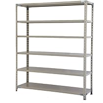 プラス KR軽量ラック1812x612 (天地5段) ライトグレー プラス KR軽量ラック （天地4段） 幅1512×奥行612×高さ1800mm