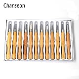 Chanseon ナイフ12/セットSK7素材手彫り彫刻工具大工彫刻伝統工芸大工DIYツール初心者の職業は、紙箱に適用