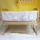meolinベッドサイドストレージHangingメッシュNetベビーNurseryおむつオーガナイザーおもちゃホルダー 120*25cm 89