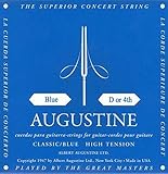 【国内正規品】バラ弦 AUGUSTINE オーガスティン クラシックギター弦 BLUE HIGH TENSION 4弦(D)