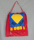 Red and Blue Hanging Superhero Tooth Fairy Pillow with Cape [並行輸入品]