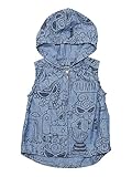 (マイファーストヒステリック) MY FIRST HYSTERIC HYSTERIC FUN TIME総柄シャンブレーパーカーベスト 80cm インディゴ