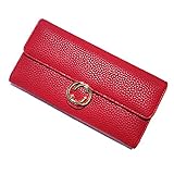 レディース 財布 （長財布） (レッド) [並行輸入品]