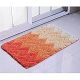 LRW バスルームマットマットマットマットホールの前にスリップウォーターバスルームの滑り止めマット ( Color : B , Size : 40×60 CM )