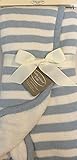 Baby Blue Striped Baby Blanket With Ribbon [並行輸入品]