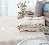 DECO DESEN(デコデッセン) キルティングマット クラウド柄 イブル 韓国布団 150×200サイズ (クリームラテ)