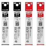 ジュースアップ 多色専用替芯 0.4mm 4本セット 【黒×2 赤×2】 LPTRF-10S4 Juice up3 Juice up4 (黒、黒、赤、赤)