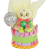 すまいる おむつケーキ ＜ アンパンマンシリーズ ＞ 1段 出産祝い ( オムツ パンパース M ) ( メロンパンナ )