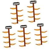 Perfk ヘアクリップ　５個入り　女性　女の子　スパイラル髪　ツイストスタイリング　クリップ　オフィスレディ　ヘアスタイリング　アクセサリー　２色選べ - コーヒー