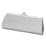 best-topshop Giltterハンドバッグレディースガールズ、金属チェーンコイン電話バッグfor Weddingショッピング日イブニングカクテルパーティー学校アウトドア 20x8x4cm/7