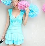 EWIN セクシーなディープVワンピース水着Swimdress水着ビーチドレス