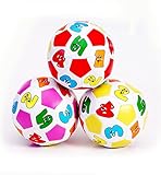 キュートなベビーボールトイwithデジタル教育、スポーツサッカーボールwith aベルサウンドfor Kids子供早期教育とパズル小さなおもちゃ